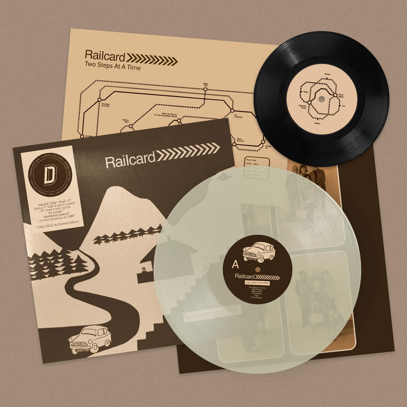 Railcard - Two Steps At A Time: Clear Vinyl LP + Bonus 7in + Insert + Poster DINKED EDITION EXCLUSIVE 426 *Pre-Order
