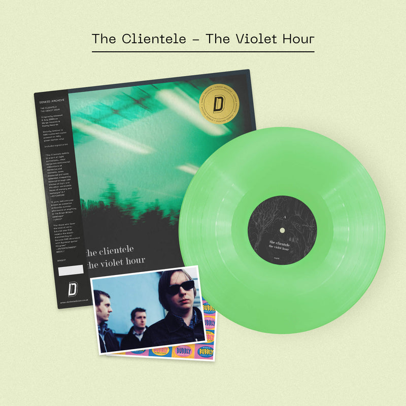 Clientele (The) - The Violet Hour: Opaque Lily Pad Green Swirl Vinyl LP + Signed Postcard DINKED ARCHIVE EDITION EXCLUSIVE 027