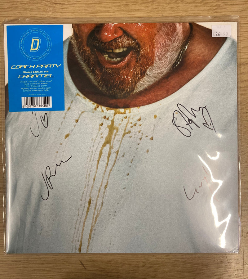 Coach Party - Caramel: *SIGNED Sleeve Unique EcoMix Colour Vinyl + A4 Sticker Sheet + Signed Print DINKED EDITION EXCLUSIVE 346