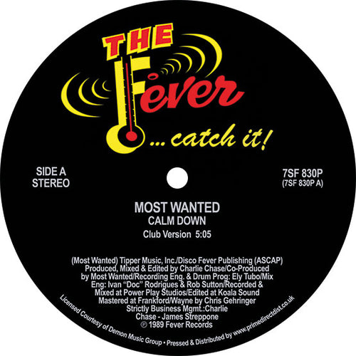 Most Wanted - Calm Down / Calm Down - Inst - Limited RSD 2022