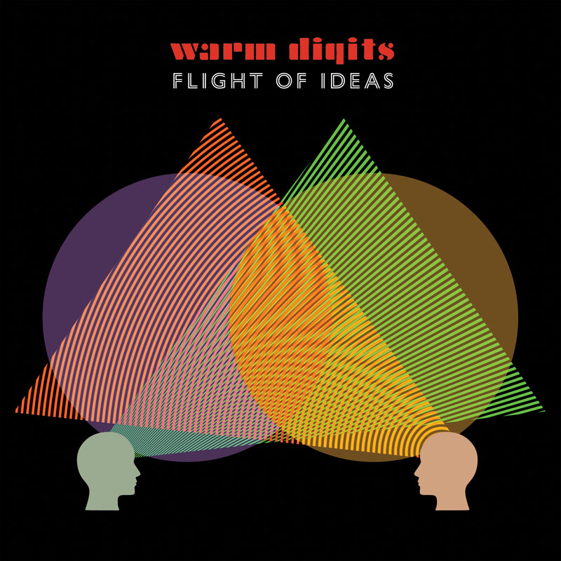Warm Digits - Flight Of Ideas : Limited Orange Vinyl LP in Exclusive Mirrorboard Sleeve PLUS Signed Postcard & Bonus 7" Single *DINKED EXCLUSIVE 041