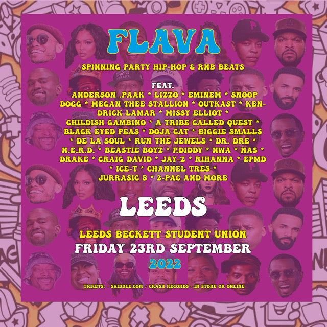 Flava: Party Hip-Hop Club Night 23/09/22 @ Leeds beckett students union