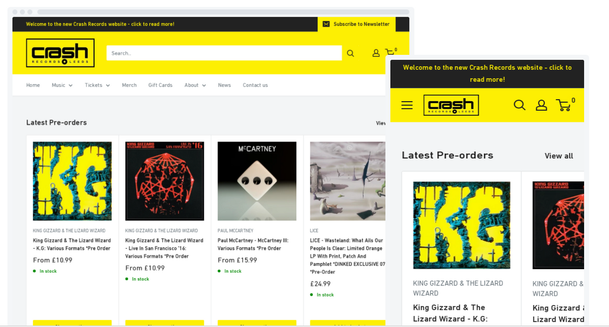 New Crash Records Website