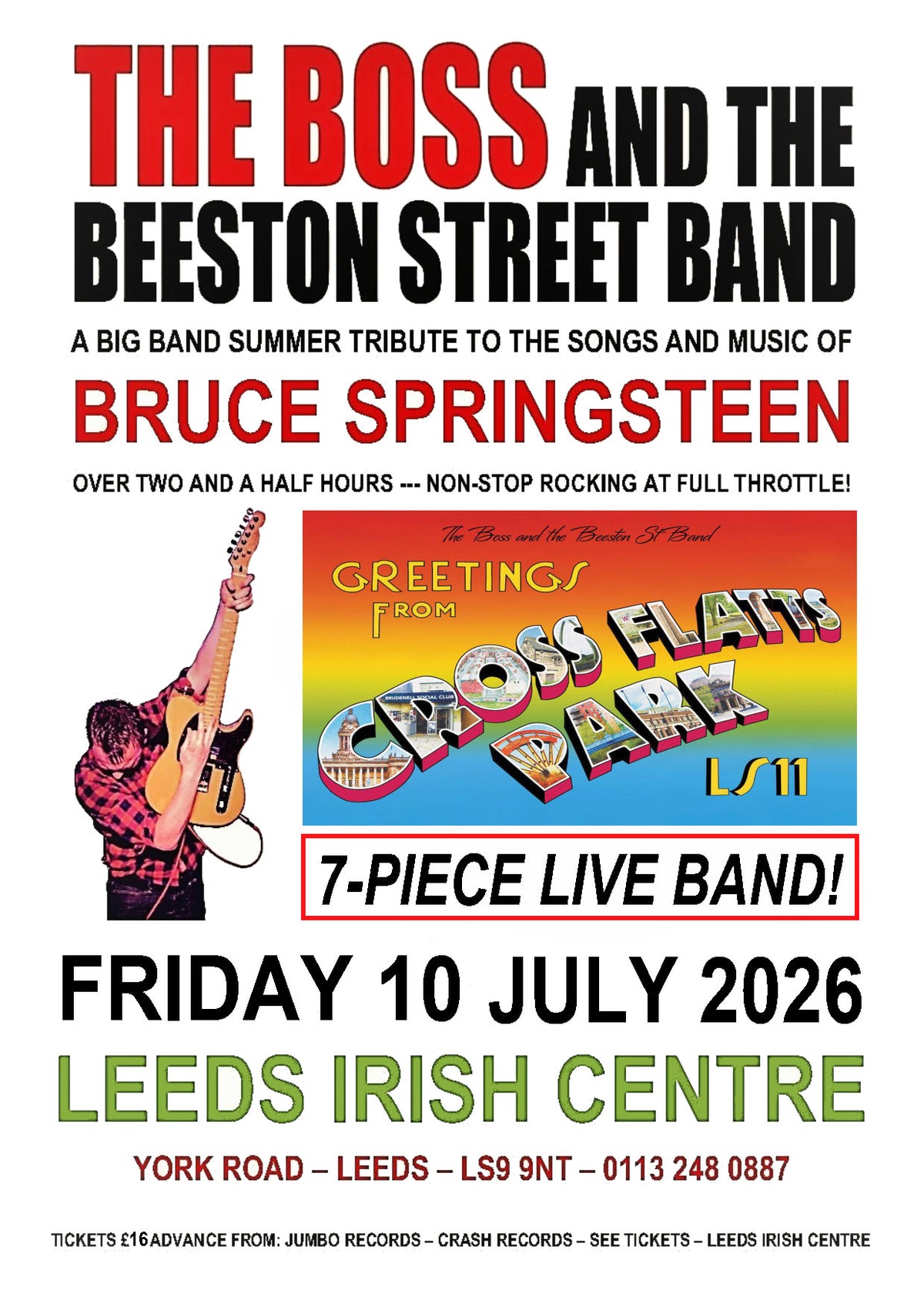 Boss (The)  and The Beeston Street Band 10/07/26 @ Leeds Irish Centre