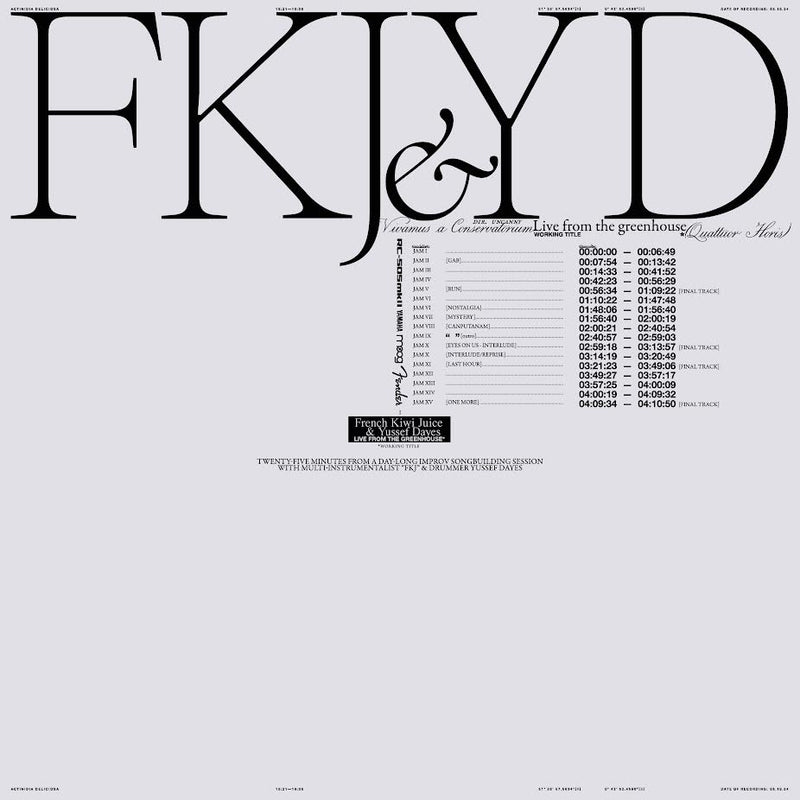 FKJ & Yussef Dayes - Live From The Greenhouse *Pre-Order