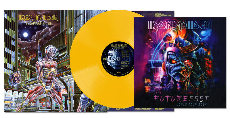 Iron Maiden - Somewhere In Time Yellow LP + 3D Lenticular Print