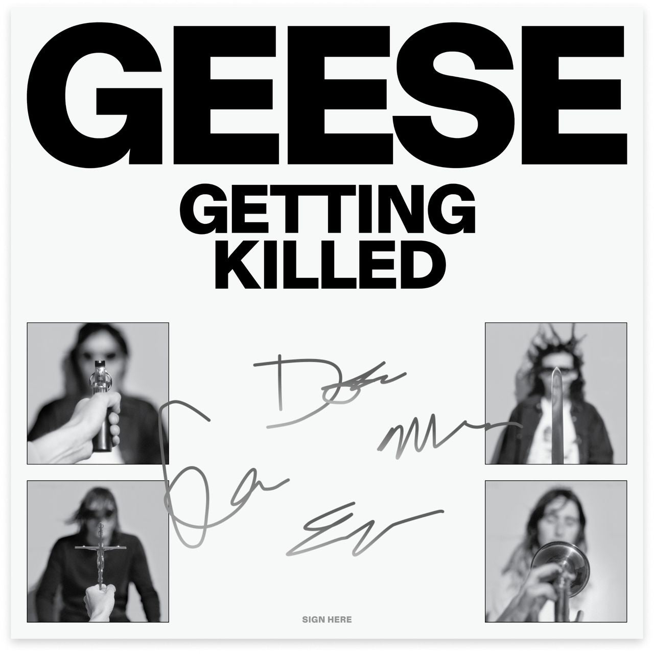 Geese Getting Killed 直筆サインCard レコード LP Geese - Getting Killed – Crash Records