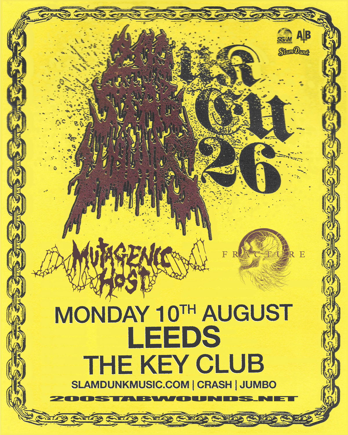 200 Stab Wounds 10/08/26 @ The Key Club