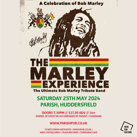 Marley Experience (The) (Bob Marley Tribute) 25/05/24 @ The Parish, Huddersfield