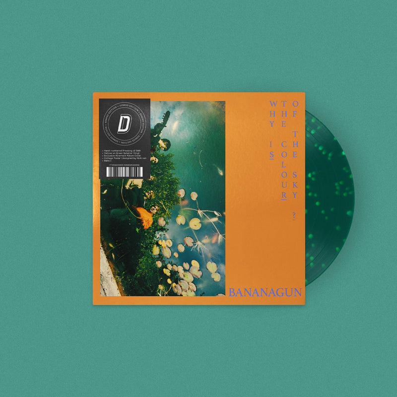 Bananagun - Why is the Colour of the Sky?: Green Splatter Vinyl LP + Alternative Artwork Sleeve DINKED EDITION EXCLUSIVE 310