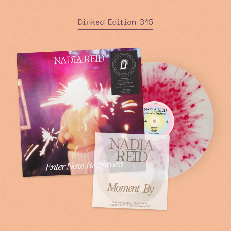 Nadia Reid - Enter Now Brightness: Transparent & Red Splatter Vinyl LP + Bonus Flexi + Alternative Artwork DINKED EDITION EXCLUSIVE 316 *SIGNED*
