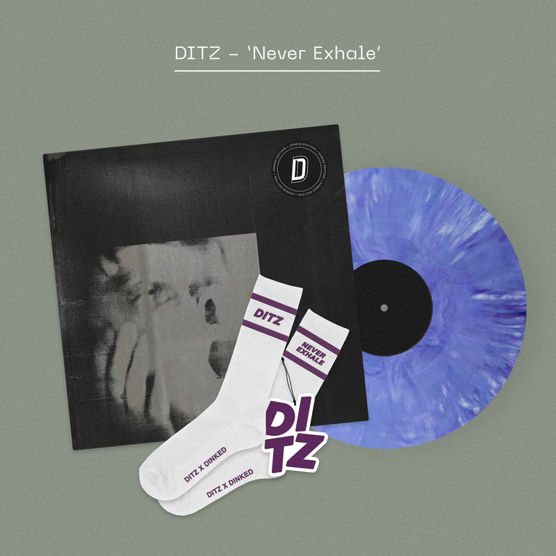 DITZ - Never Exhale: Marbled Purple Vinyl LP + Socks + Air Freshener DINKED EDITION EXCLUSIVE 317