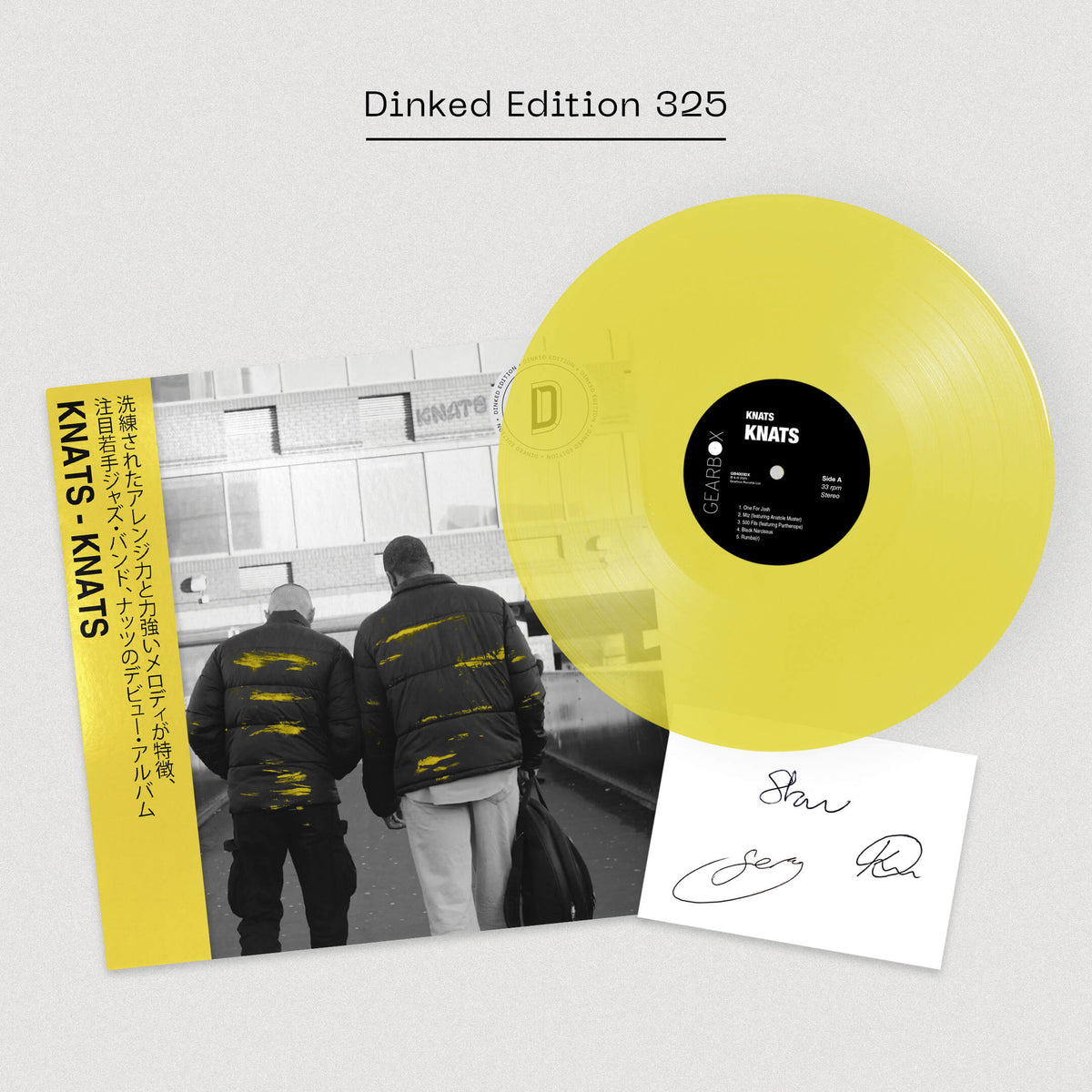 Knats - Knats: Transparent Yellow Vinyl LP + Signed Postcard DINKED EDITION EXCLUSIVE 325