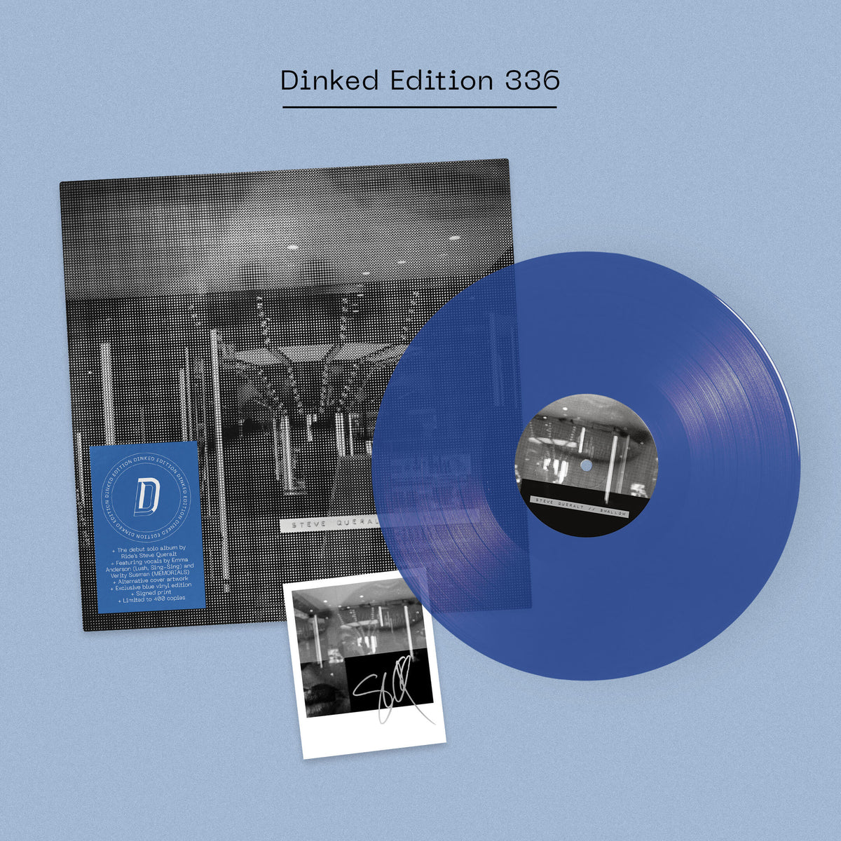 Steve Queralt - Swallow: Blue Moon Transparent Vinyl LP + Alternative Artwork DINKED EDITION EXCLUSIVE 336