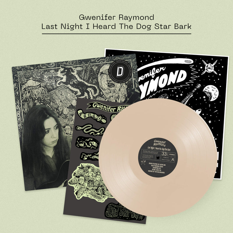 Gwenifer Raymond - Last Night I Heard The Dog Star Bark: Celestial Dog-Bone Vinyl + Signed Print DINKED EDITION EXCLUSIVE 352 *Pre-Order