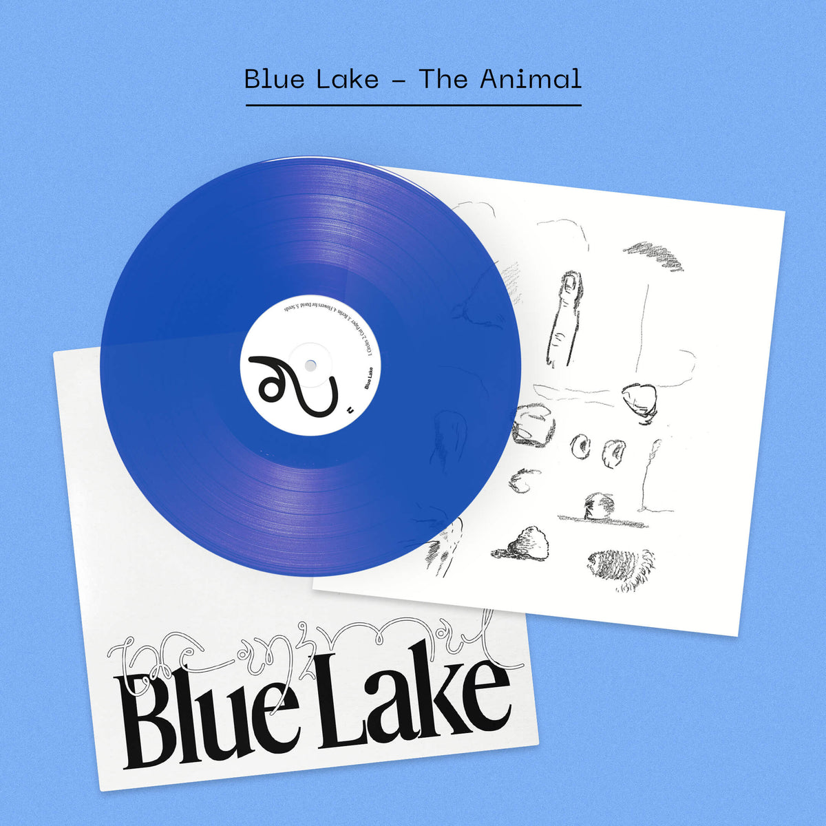 Blue Lake - The Animal: Transparent Blue Vinyl LP + Unique Illustrated Artwork DINKED EDITION EXCLUSIVE 359