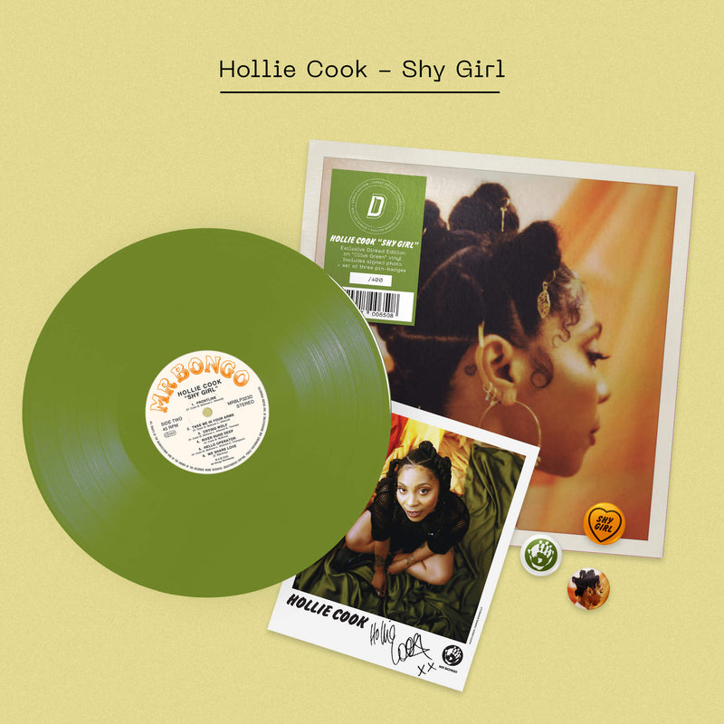 Hollie Cook - Shy Girl: Olive Green Vinyl LP + Signed Print DINKED EDITION EXCLUSIVE 363 *Pre-Order