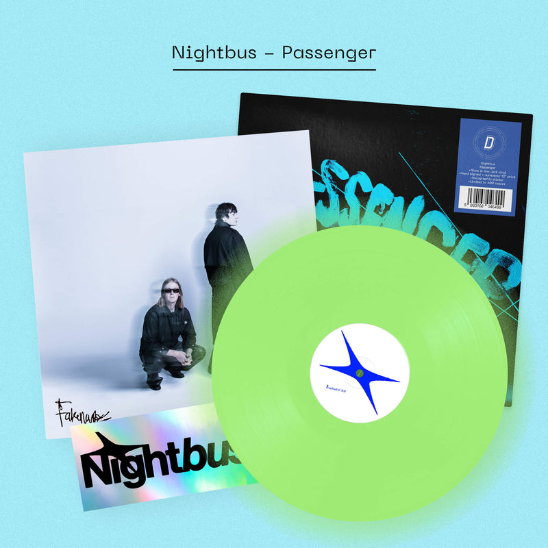 Nightbus - Passenger: Glow In The Dark Vinyl LP + Signed Poster DINKED EDITION EXCLUSIVE 364