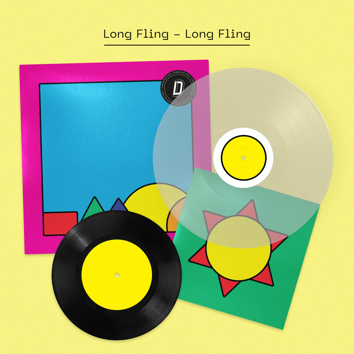 Long Fling - Long Fling: Clear Vinyl LP + Alternative Sleeve + Bonus 7in DINKED EDITION EXCLUSIVE 365