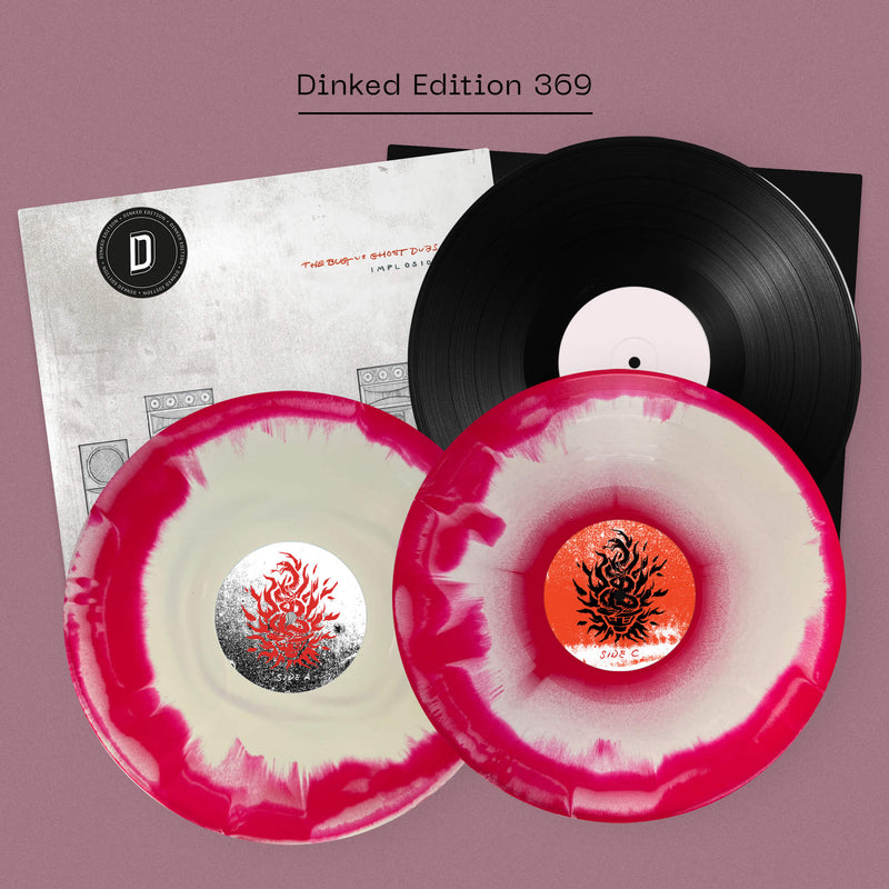 The Bug vs Ghost Dubs - Implosion: Limited Red/White Smash Double Vinyl LP +12" DINKED EDITION EXCLUSIVE 369 *Pre-Order