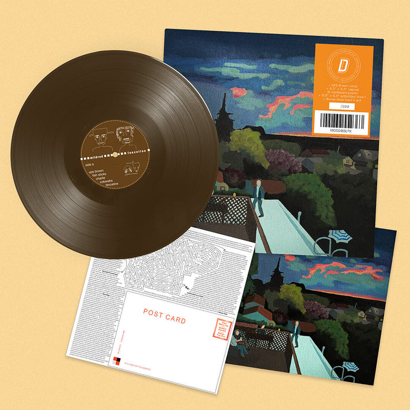 Mildred - Fenceline: UPS Brown Vinyl LP + Signed Poster & More! DINKED EDITION EXCLUSIVE 393