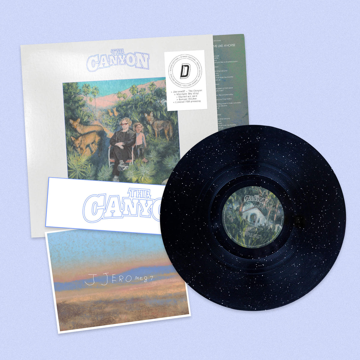 JJerome87 - The Canyon: Midnight Sky Vinyl LP + Signed Card DINKED EDITION EXCLUSIVE 406