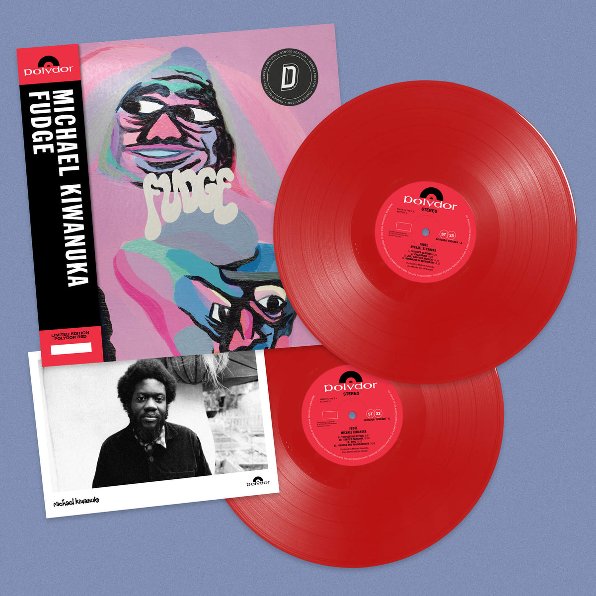 Michael Kiwanuka - FUDGE: Red Double Vinyl LP + Alternate Artwork DINKED EDITION EXCLUSIVE 445 *Pre-Order