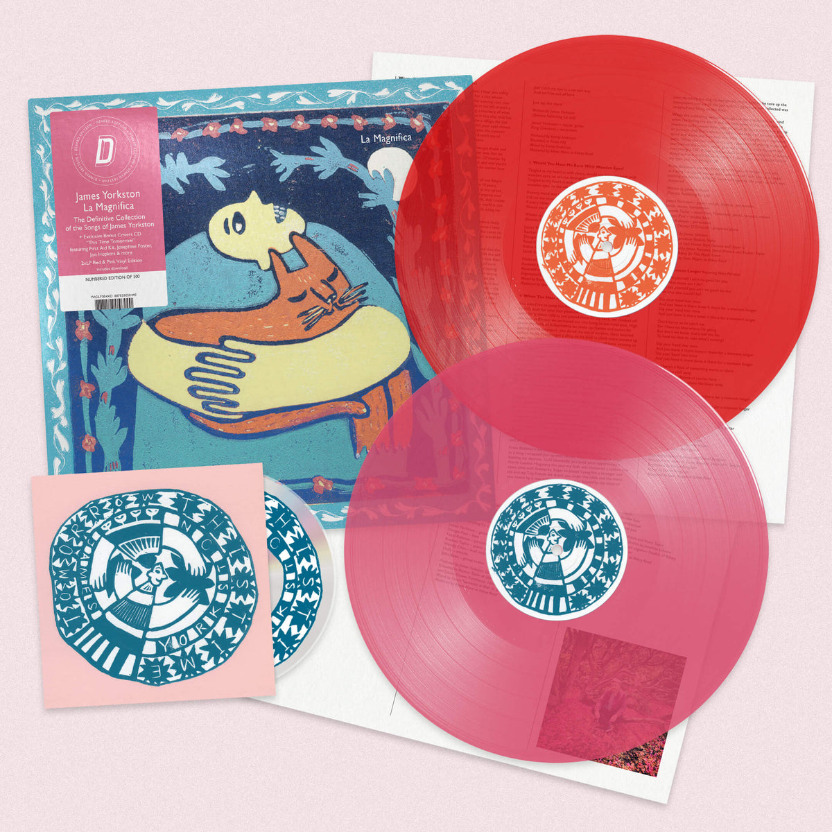 James Yorkston - La Magnifica: Red/Pink Double Vinyl LP DINKED EDITION EXCLUSIVE 448 *Pre-Order