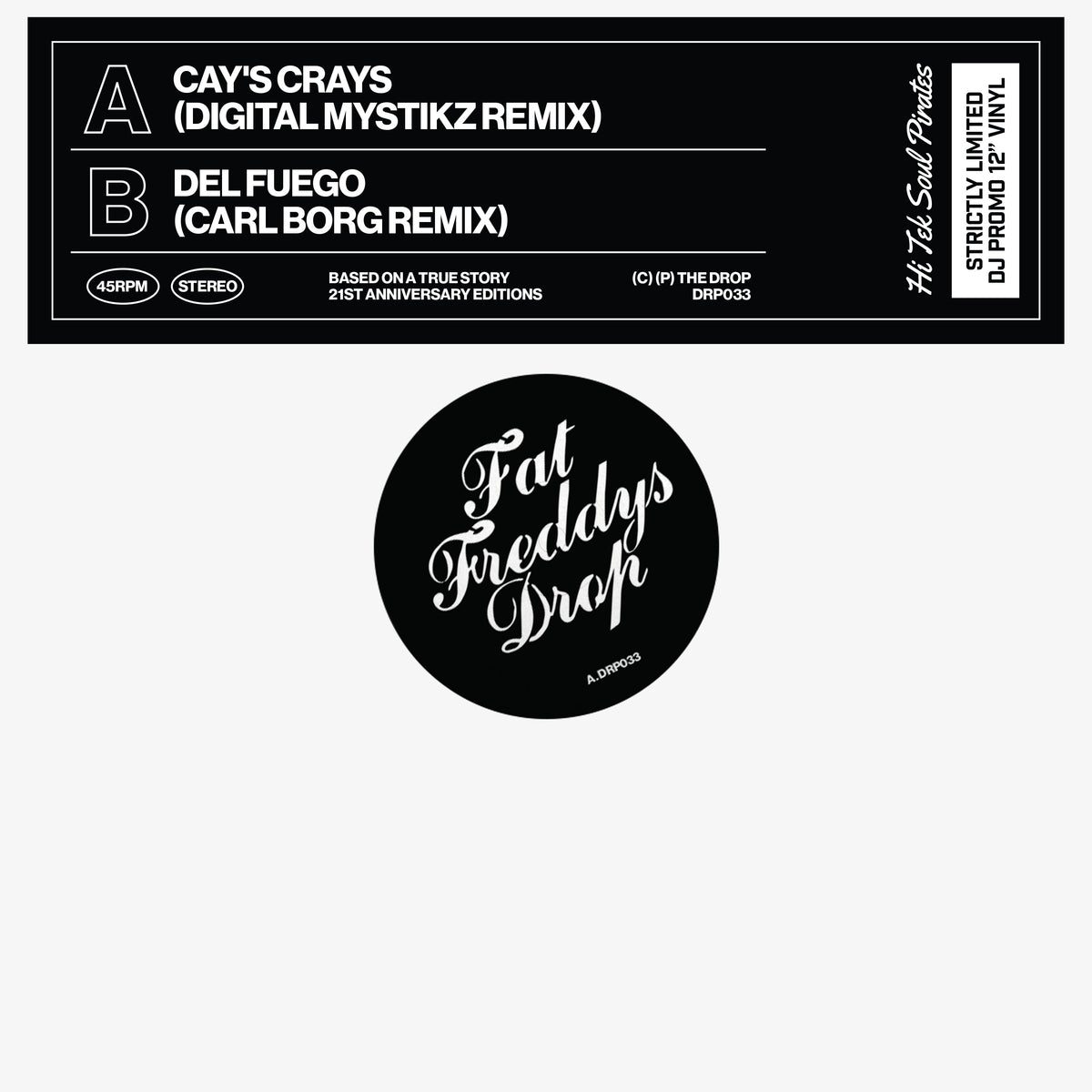 Fat Freddy's Drop - Cay's Cray's (Digital Mystikz remix / Carl Borg remix) *Pre-Order