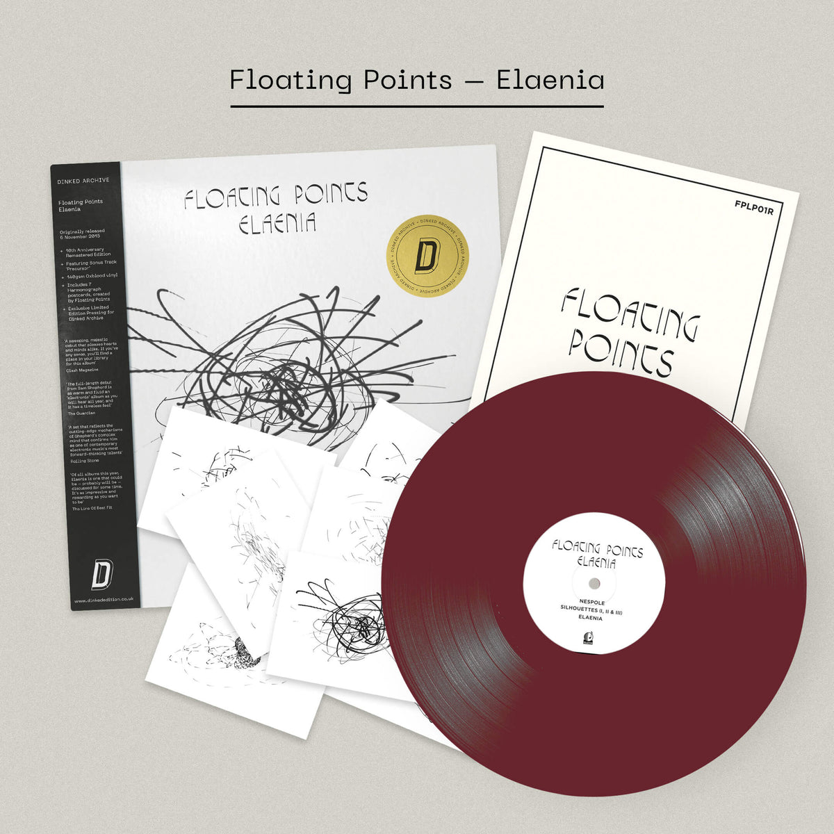 Floating Points - Elaenia (10 Year Anniversary) Oxblood coloured vinyl + Dinked Archive obi strip & gold foil sticker  :DINKED ARCHIVE EDITION EXCLUSIVE 28