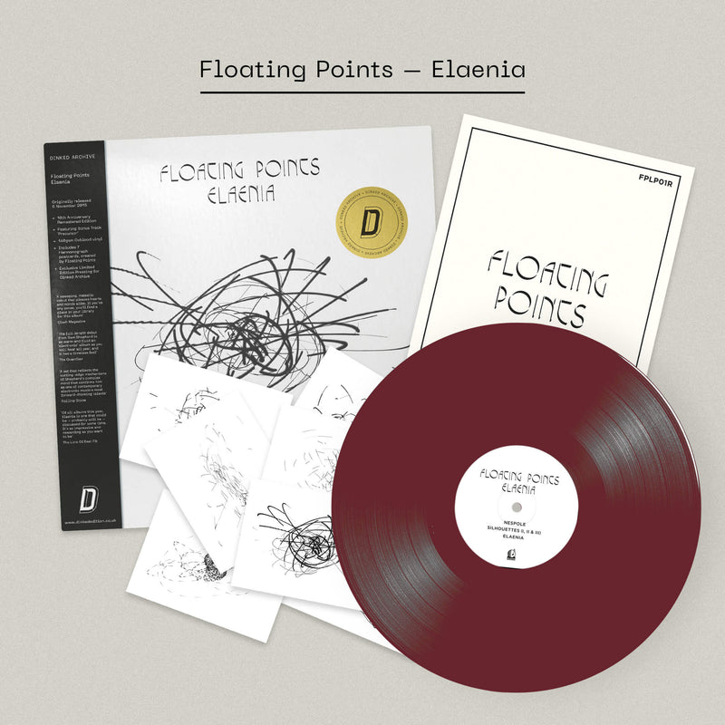Floating Points - Elaenia (10 Year Anniversary) Oxblood coloured vinyl + Dinked Archive obi strip & gold foil sticker  :DINKED ARCHIVE EDITION EXCLUSIVE 28 *Pre-Order