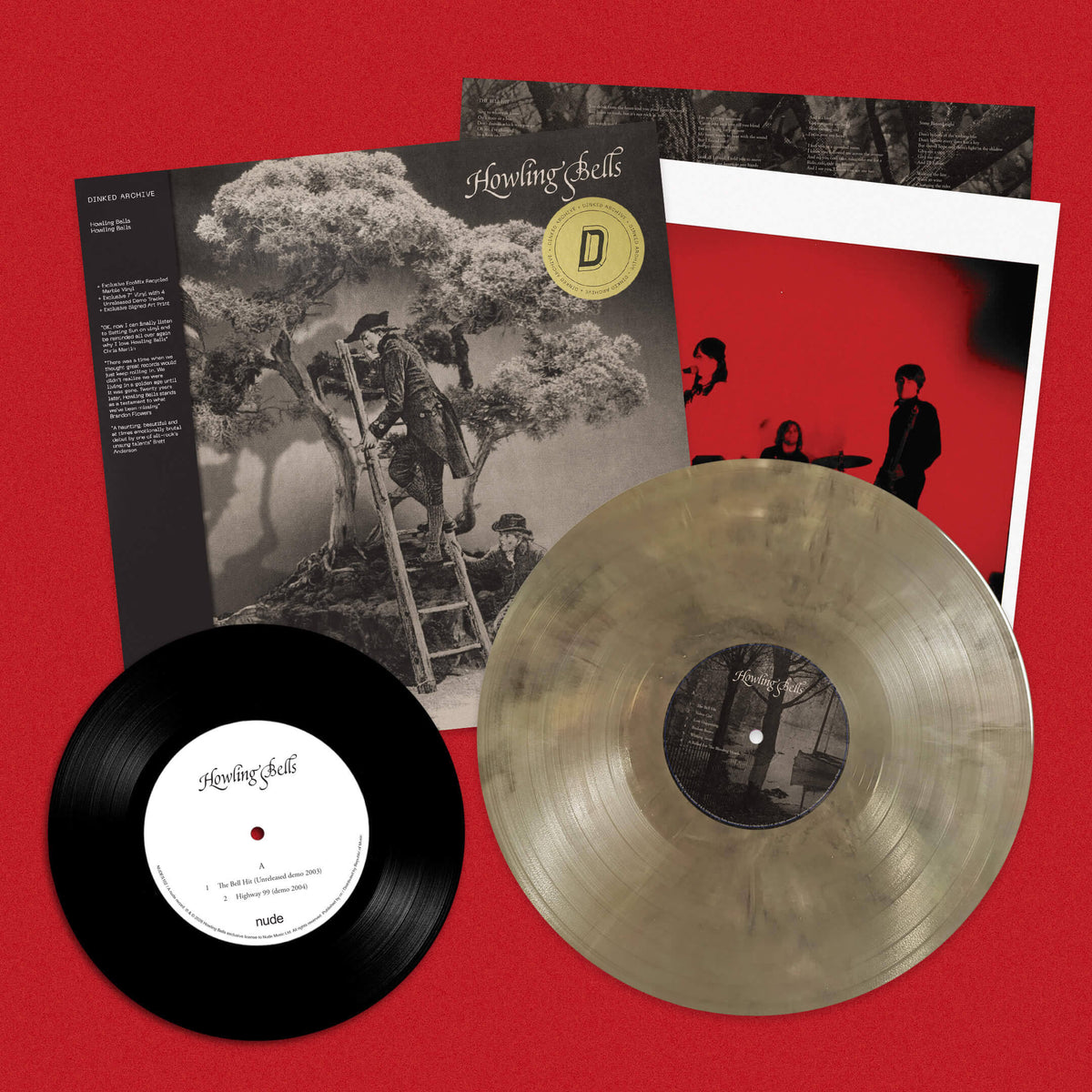 Howling Bells - Howling Bells: EcoMix Marble Vinyl LP + Bonus 7in + Signed Print DINKED ARCHIVE EDITION EXCLUSIVE 034 *Pre-Order
