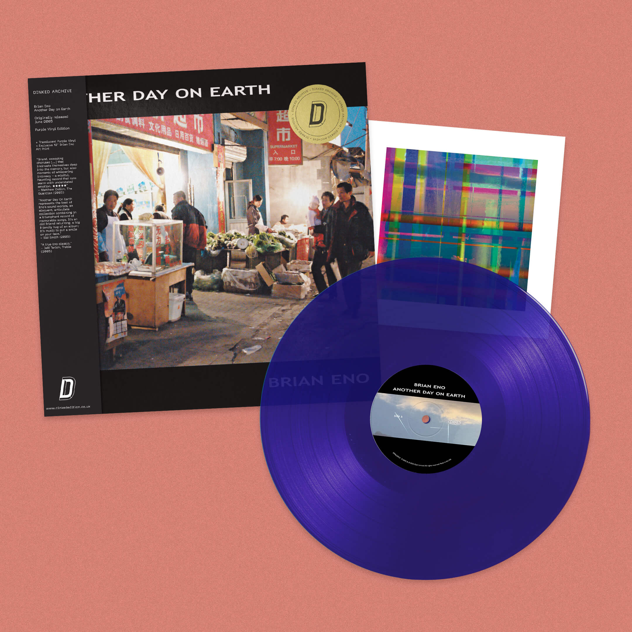Brian Eno - Another Day On Earth: Translucent Purple Vinyl LP +