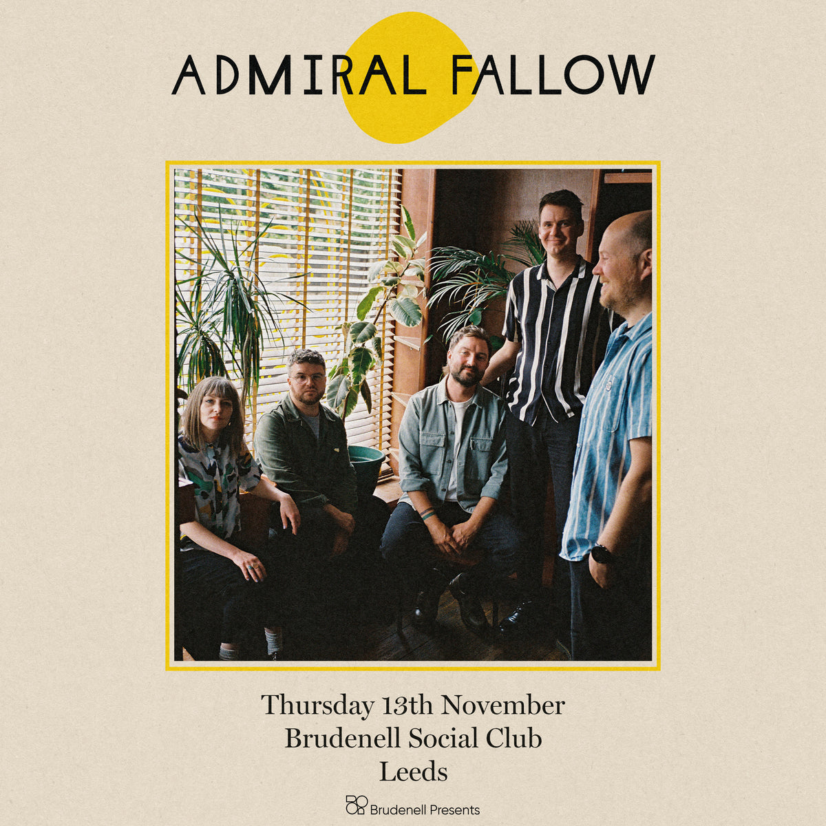 Admiral Fallow 13/11/25 @ Brudenell Social Club