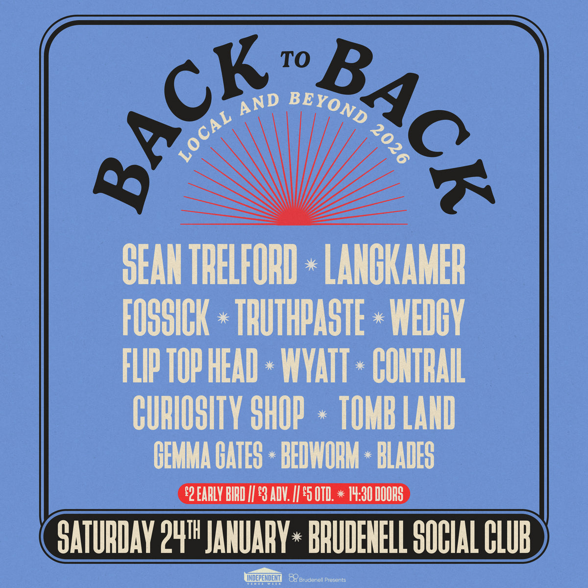 Back to Back Fest  24/01/26 @ Brudenell Social Club