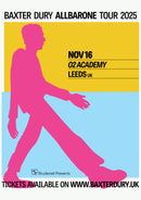 Baxter Dury 16/11/25 @ O2 Academy Leeds (Stalls-Standing)