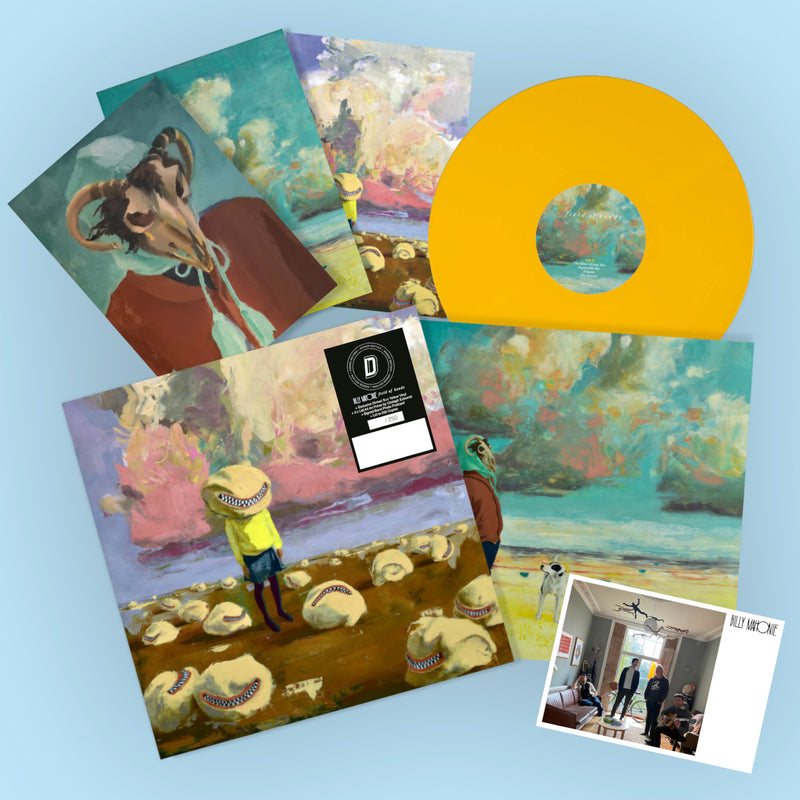 Billy Mahonie - Field Of Heads: Limited Yellow Vinyl LP + Signed Postcard + 3 Art Prints DINKED EDITION EXCLUSIVE 290 *Pre-Order