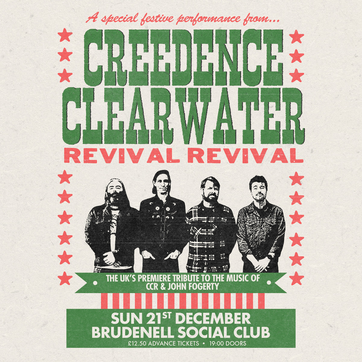 Creedence Clearwater Revival Revival 21/12/25 @ Brudenell Social Club