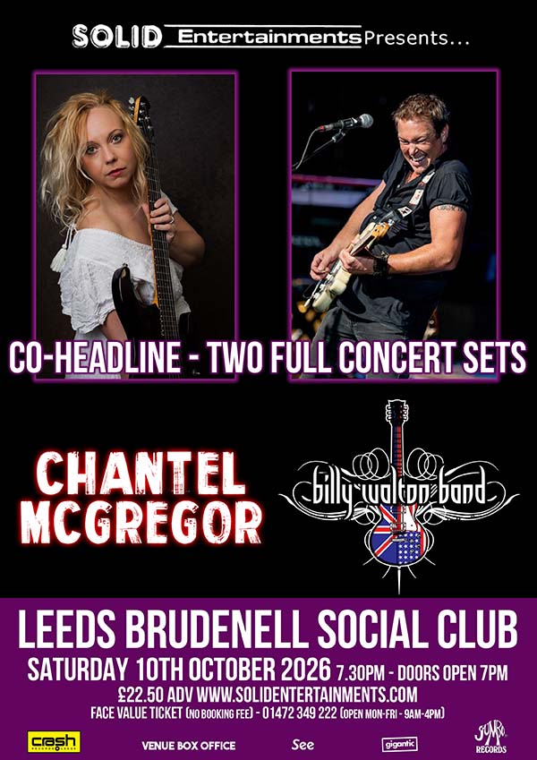 Chantel McGregor + Billy Walton Band 10/10/26 @ Brudenell Social Club