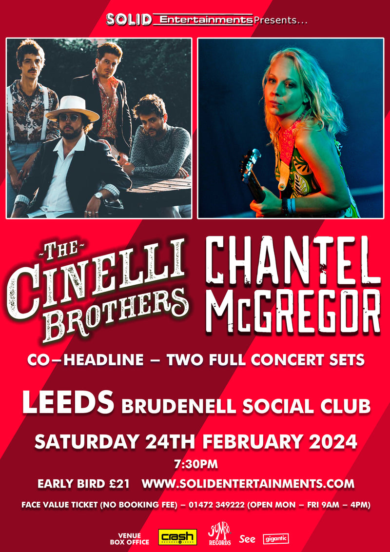 Chantel McGregor / The Cinelli Brothers 24/02/24 @ Brudenell Social Club