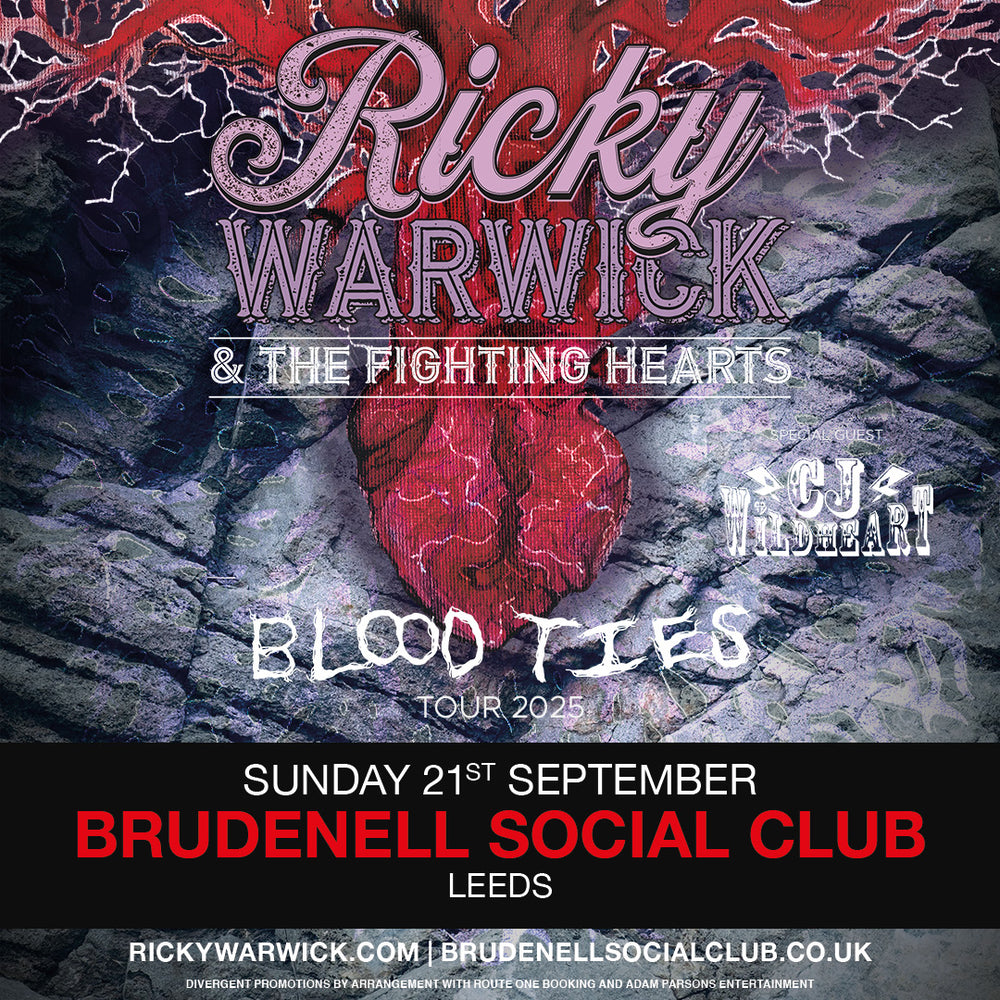 Ricky Warwick & The Fighting Hearts 21/09/25 @ Brudenell Social Club