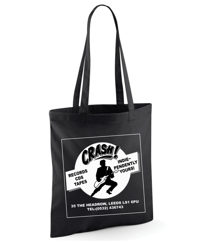 Crash Records Leeds - Guitar Man Classic Design Tote Bag