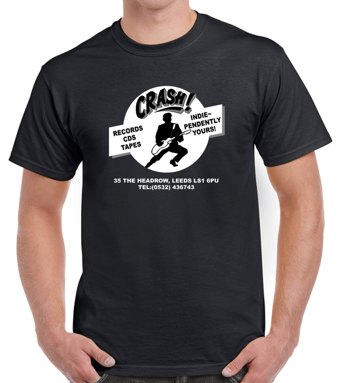 Crash Records Leeds - Guitar Man Classic Design T-Shirt