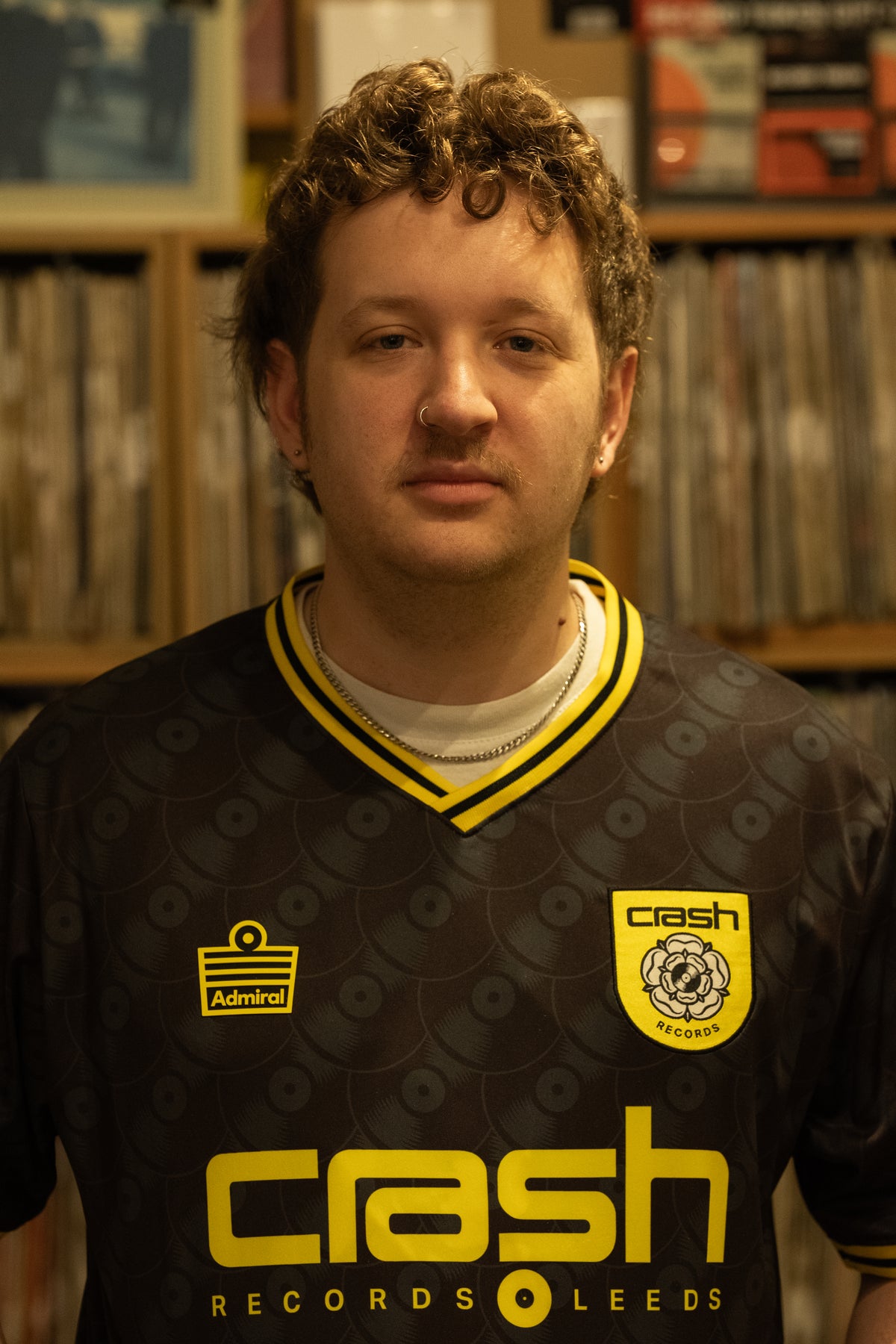 Crash Records X Admiral Collab Football Shirt