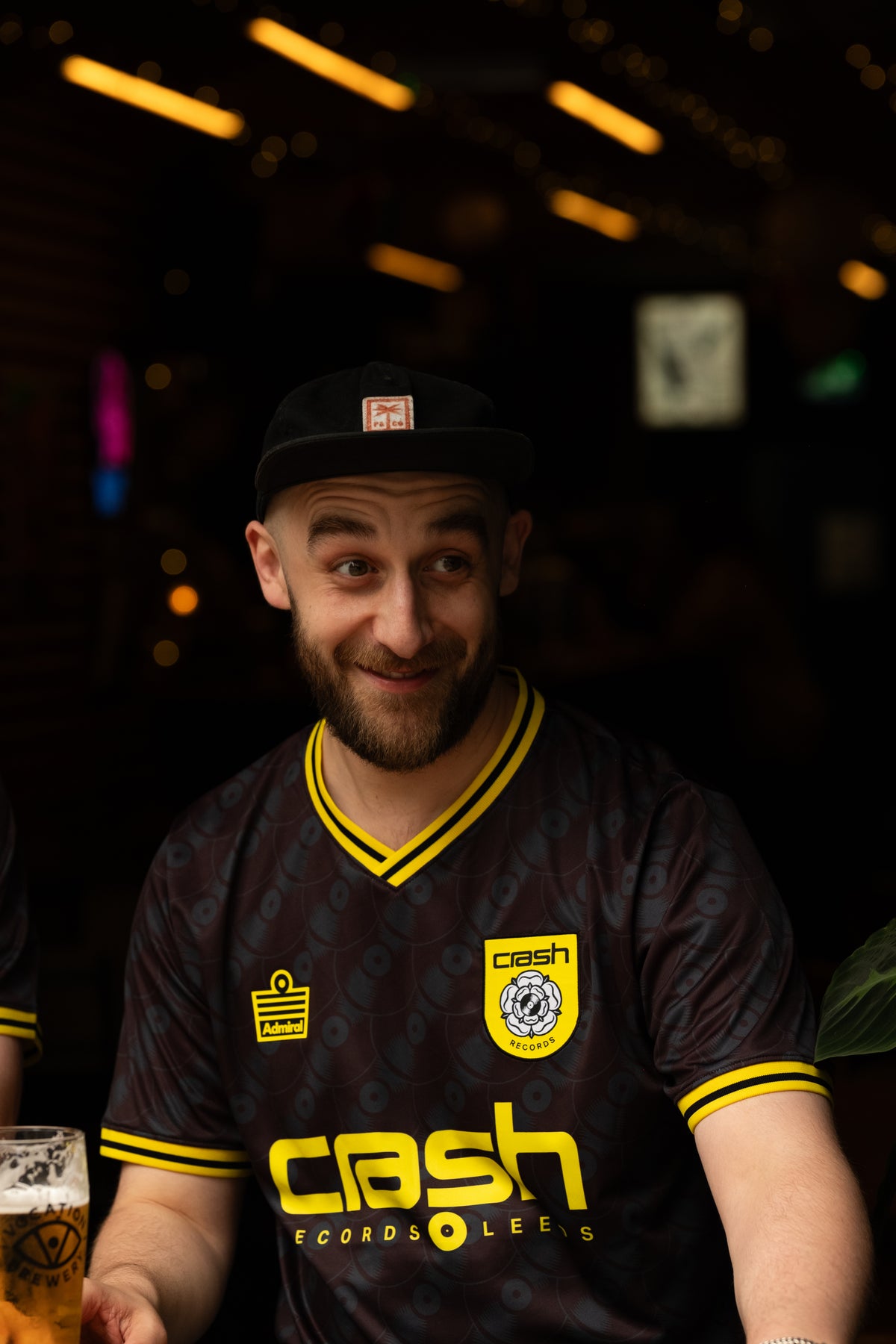 Crash Records X Admiral Collab Football Shirt