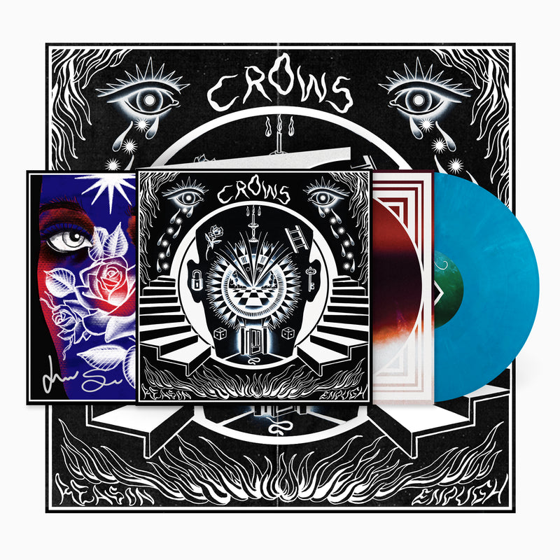 Crows - Reason Enough: Blue Eco-Mix Vinyl LP + Signed Insert DINKED EDITION EXCLUSIVE 304