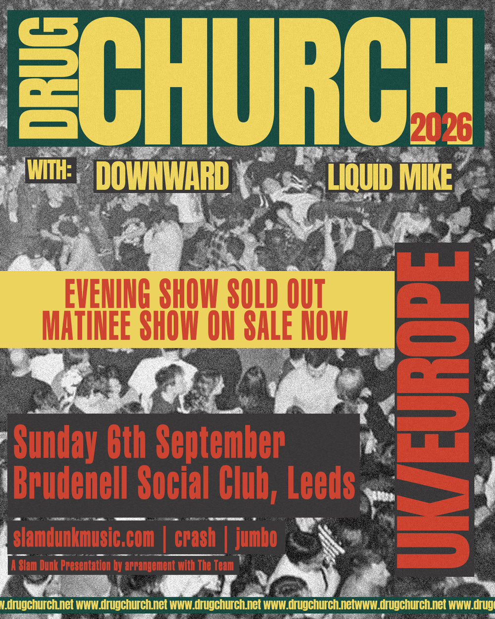 Drug Church (MATINEE SHOW)  06/09/26 @ Brudenell Social Club