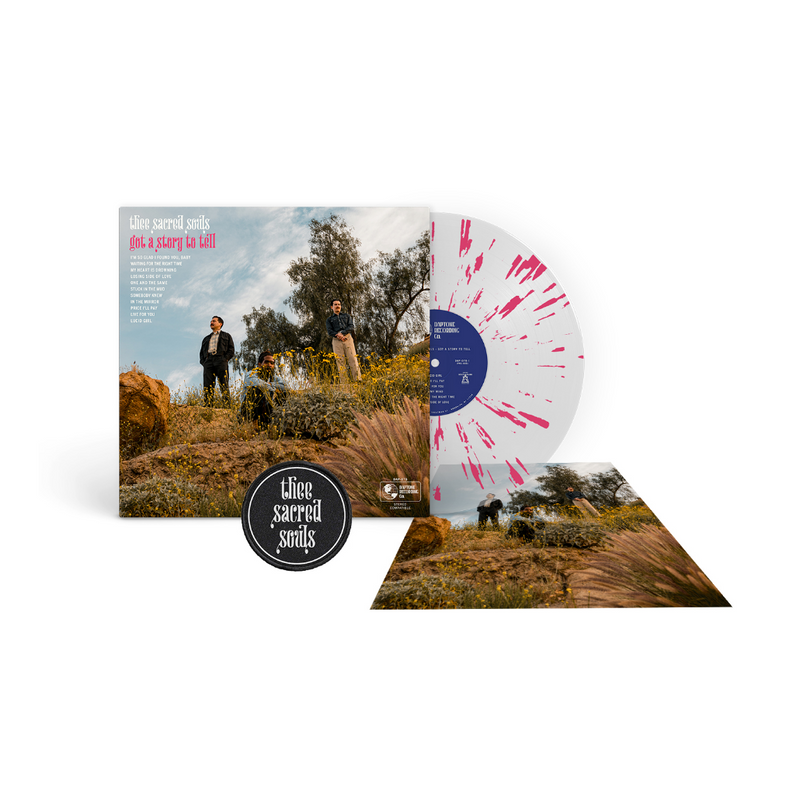 Thee Sacred Souls - Got a Story to Tell: Clear/Magenta Splatter Vinyl LP + Logo Patch + Poster DINKED EDITION EXCLUSIVE 303