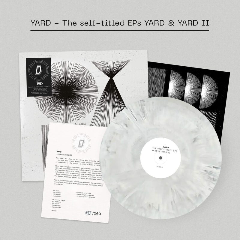 YARD - The self-titled EPs YARD & YARD II: White Marbled + Signed Print Vinyl LP DINKED EARLY DOORS EDITION EXCLUSIVE 005