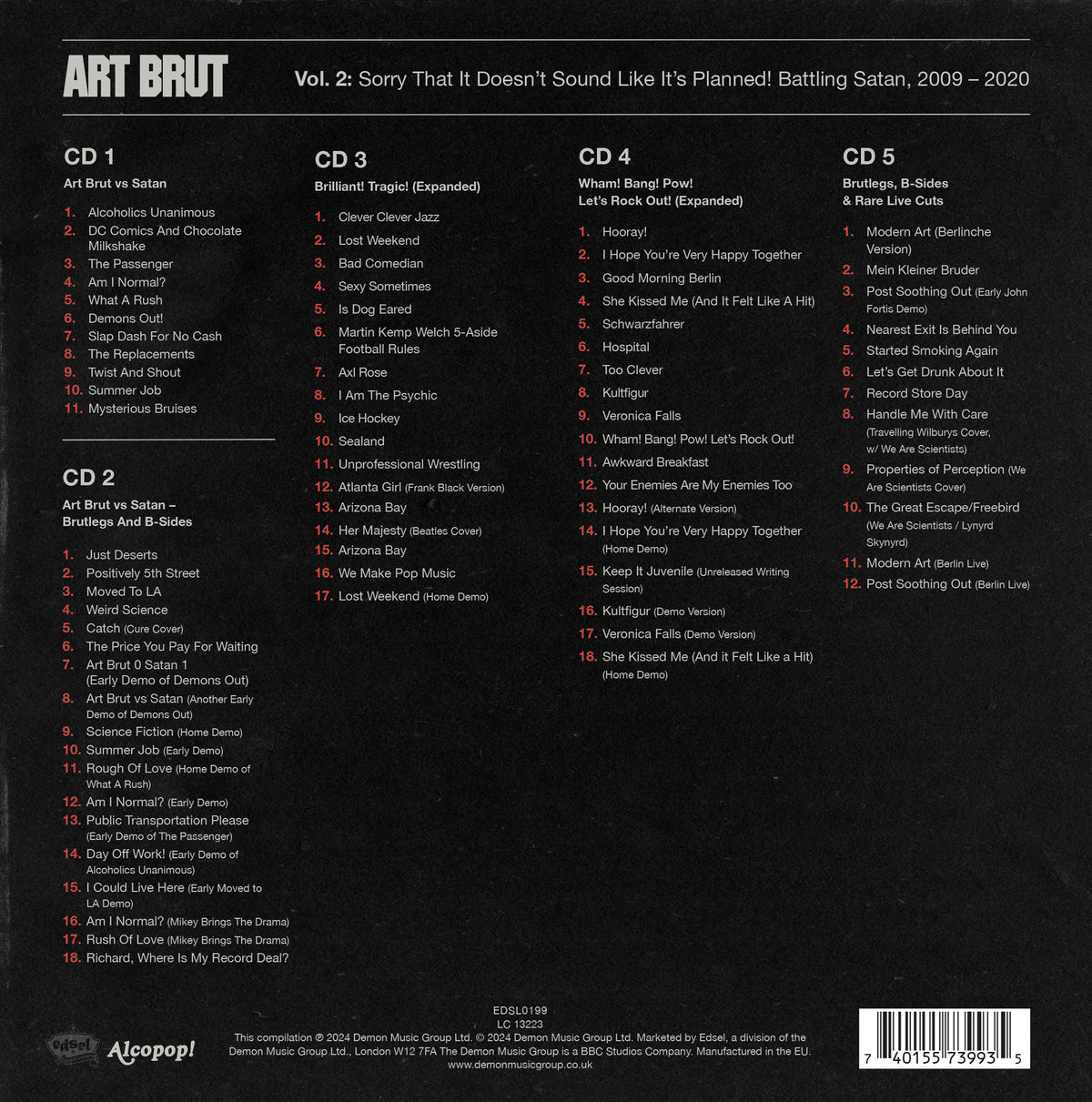 Art Brut - Sorry That It Doesn’t Sound Like It’s Planned! Battling Satan, 2009 -2020